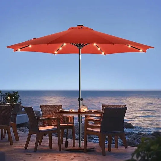 HOMELIOO™Solar-Powered LED Patio Umbrella