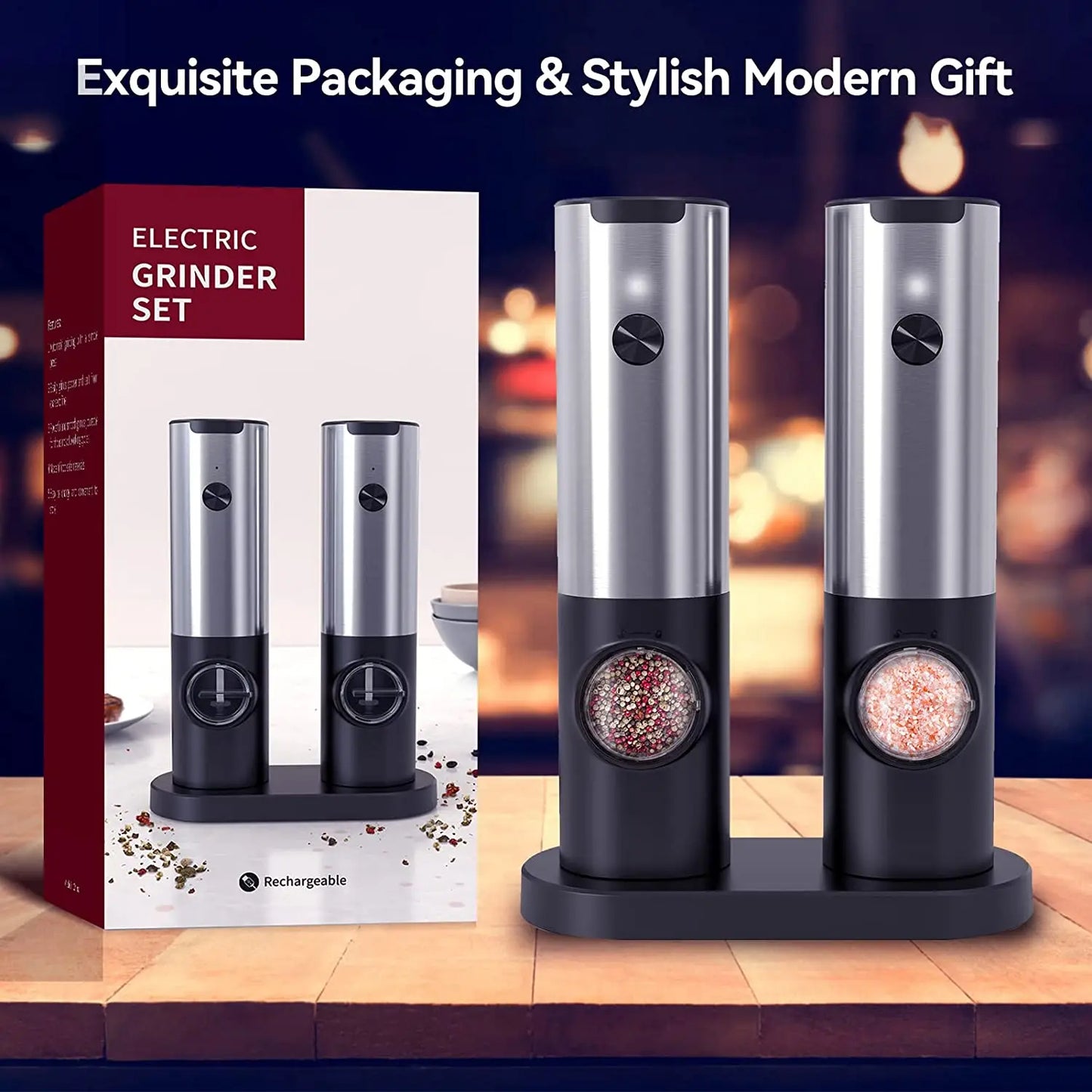 HOMELIOO™ Electric Salt/Pepper Grinder